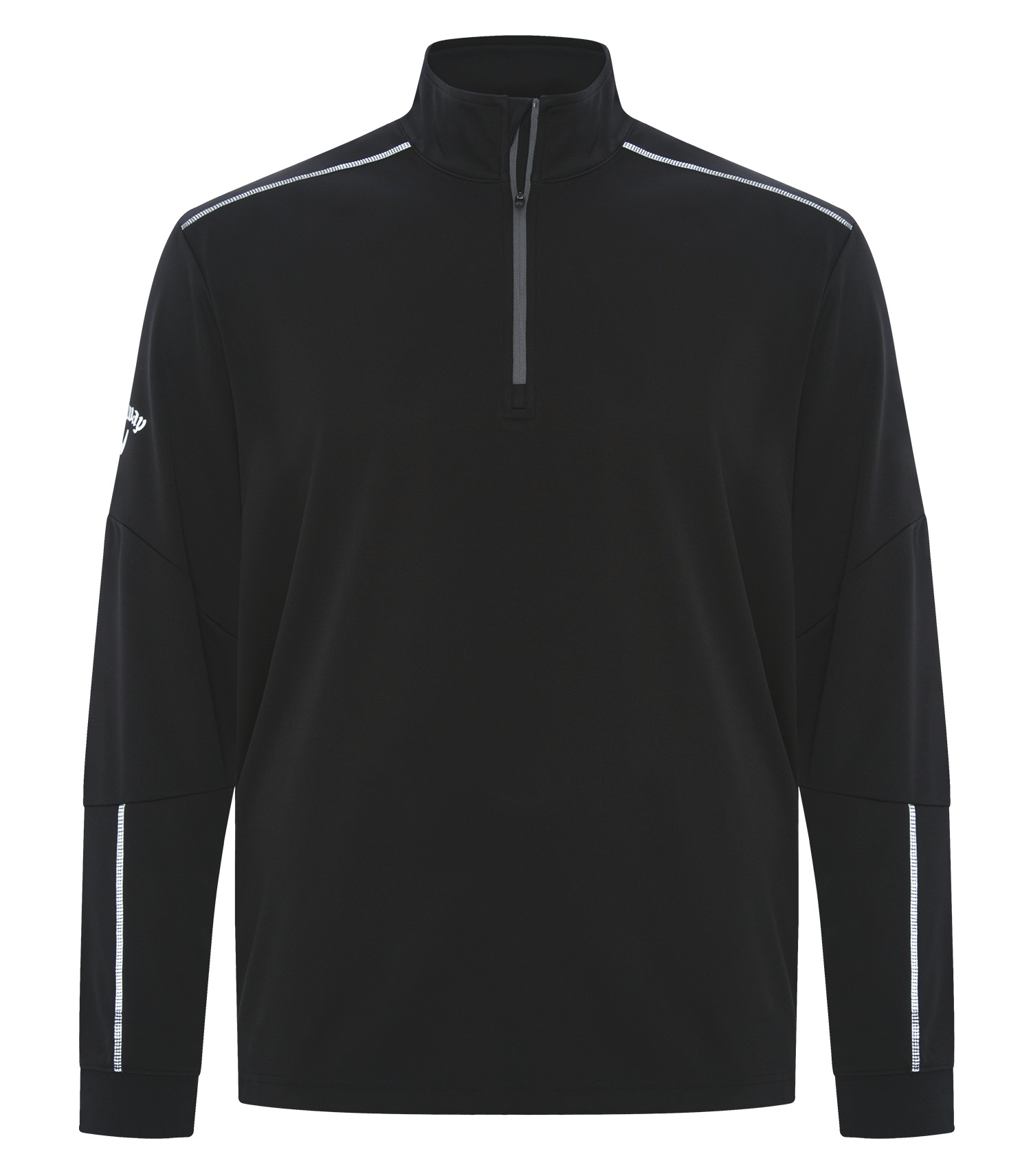CALLAWAY 1/4 ZIP WATER REPELLENT PULLOVER - Black/Iron - L