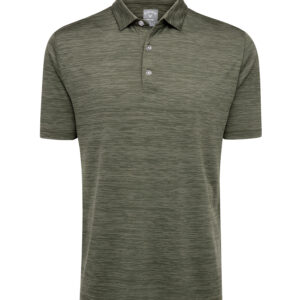 CALLAWAY BROKEN STRIPE TEXTURE POLO - Hedge Green - 2XL