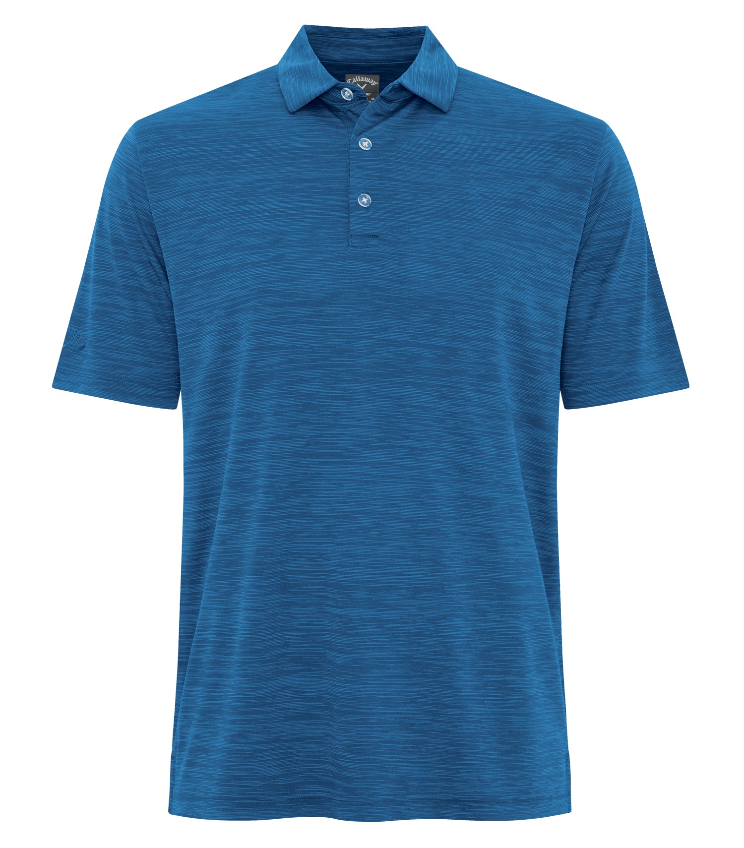 CALLAWAY BROKEN STRIPE TEXTURE POLO - Blueberry Pancake - 4XL