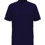 CALLAWAY MICRO CHEV PRINT POLO - Peacoat Navy - S