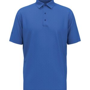 CALLAWAY ALL-OVER STITCHED CHEV POLO - Lapis Blue - 2XL