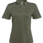 CALLAWAY BROKEN STRIPE TEXTURE LADIES' POLO - Hedge Green - M