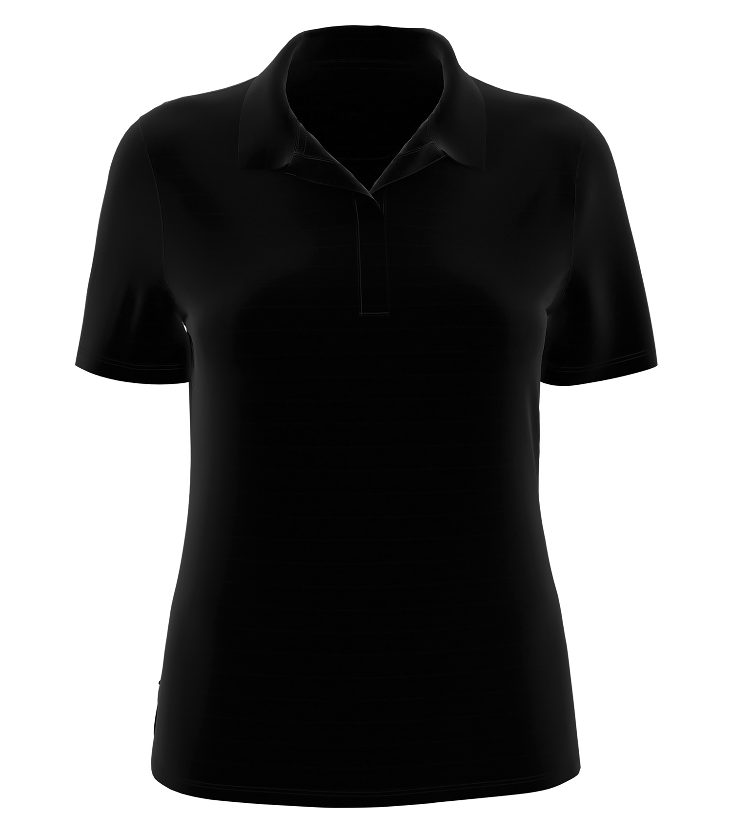 CALLAWAY ECO HORIZONTAL TEXTURED LADIES’ POLO - Black - L