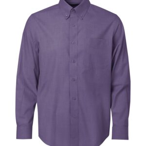COAL HARBOUR® TEXTURED CROSSHATCH WOVEN SHIRT - Grape Harvest - 2XL