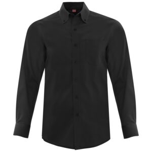 COAL HARBOUR® EVERYDAY LONG SLEEVE WOVEN SHIRT - Black - 2XL
