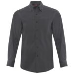 COAL HARBOUR® EVERYDAY LONG SLEEVE WOVEN SHIRT - Iron Grey - XS