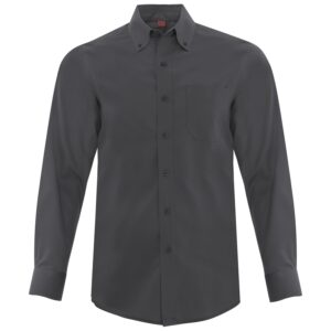 COAL HARBOUR® EVERYDAY LONG SLEEVE WOVEN SHIRT - Iron Grey - 2XL