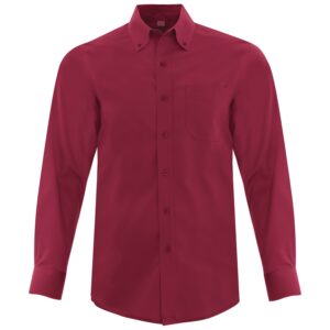 COAL HARBOUR® EVERYDAY LONG SLEEVE WOVEN SHIRT - Rich Red - 3XL