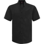 COAL HARBOUR® EVERYDAY SHORT SLEEVE WOVEN SHIRT - Black - 2XL