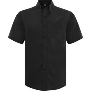 COAL HARBOUR® EVERYDAY SHORT SLEEVE WOVEN SHIRT - Black - 2XL