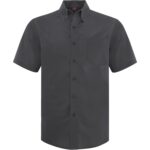 COAL HARBOUR® EVERYDAY SHORT SLEEVE WOVEN SHIRT - Iron Grey - 2XL