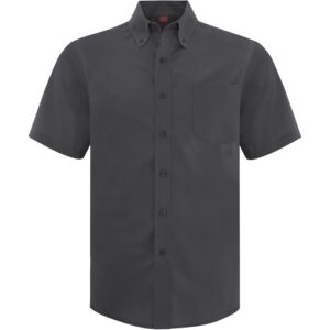COAL HARBOUR® EVERYDAY SHORT SLEEVE WOVEN SHIRT - Iron Grey - 2XL