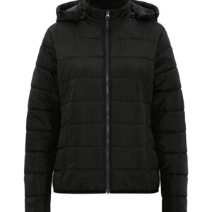 DRYFRAME® ESSENTIAL HOODED INSULATED LADIES' JACKET - Black - 2XL