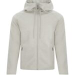 DRYFRAME® DRY TECH WATER RESISTANT FLEECE FULL ZIP HOODED JACKET - Glacier Heather - S