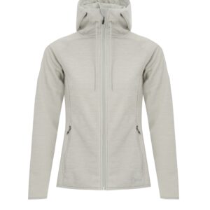 DRYFRAME® DRY TECH WATER RESISTANT FLEECE FULL ZIP HOODED LADIES' JACKET - Glacier Heather - 4XL