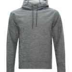 DRYFRAME® DRY TECH WATER RESISTANT FLEECE PULLOVER HOODIE - Asphalt Heather - 3XL