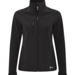 DRYFRAME® STRATA TECH WATER REPELLENT SOFT SHELL LADIES' JACKET - Black - XS