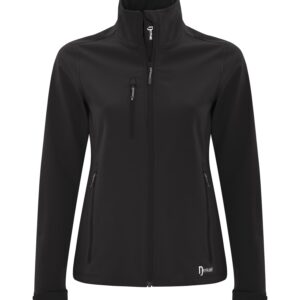 DRYFRAME® STRATA TECH WATER REPELLENT SOFT SHELL LADIES' JACKET - Black - 2XL
