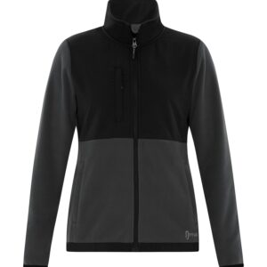 DRYFRAME® HURON FLEECE TECH LADIES' JACKET - Asphalt/Black - 2XL