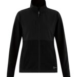 DRYFRAME® HURON FLEECE TECH LADIES' JACKET - Black/Black - M