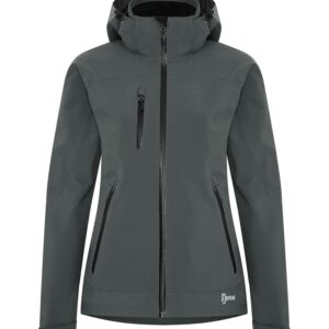 DRYFRAME® TRI-TECH WATERPROOF HARD SHELL LADIES' JACKET - Asphalt - 2XL