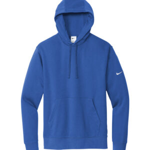 NIKE CLUB FLEECE SLEEVE SWOOSH PULLOVER HOODIE - Game Royal - XS