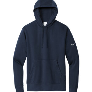 NIKE CLUB FLEECE SLEEVE SWOOSH PULLOVER HOODIE - Midnight Navy - 2XL