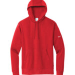 NIKE CLUB FLEECE SLEEVE SWOOSH PULLOVER HOODIE - University Red - S