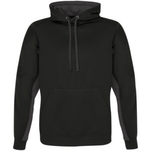 ATC™ GAME DAY™ FLEECE COLOUR BLOCK HOODIE - Black/Charcoal - 2XL