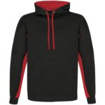 ATC™ GAME DAY™ FLEECE COLOUR BLOCK HOODIE - Black/True Red - XL