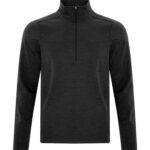 ATC™ DYNAMIC HEATHER FLEECE 1/2 ZIP SWEATSHIRT - Black Dynamic - 4XL