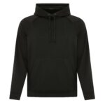 ATC™ GAME DAY™ FLEECE TWO TONE HOODIE - Black/Black - 3XL
