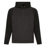 ATC™ GAME DAY™ FLEECE TWO TONE HOODIE - Charcoal/Black - XL