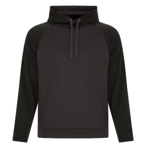 ATC™ GAME DAY™ FLEECE TWO TONE HOODIE - Charcoal/Black - 2XL