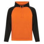ATC™ GAME DAY™ FLEECE TWO TONE HOODIE - Deep Orange/Black - XL