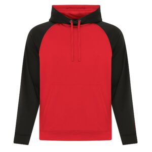 ATC™ GAME DAY™ FLEECE TWO TONE HOODIE - True Red/Black - 2XL