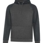 ATC™ ESACTIVE® VINTAGE TWO TONE HOODIE - Black Heather*/Charcoal Heather - 3XL