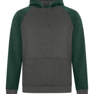 ATC™ ESACTIVE® VINTAGE TWO TONE HOODIE - Forest Heather/Charcoal Heather - 2XL