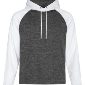 ATC™ DYNAMIC HEATHER FLEECE TWO TONE HOODIE - Charcoal Dynamic/White - 2XL