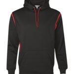 ATC™ PTECH® FLEECE VarCITY HOODIE - Black/True Red - S