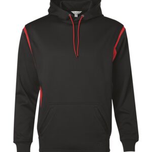 ATC™ PTECH® FLEECE VarCITY HOODIE - Black/True Red - 2XL