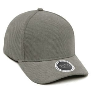 INIVI COOPER CORDUROY 2 PANEL CAP - Light Grey - OSFA
