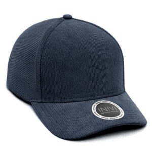 INIVI COOPER CORDUROY 2 PANEL CAP - Navy - OSFA