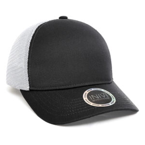 INIVI TENFOUR 2 PANEL TRUCKER CAP - Black/White - OSFA