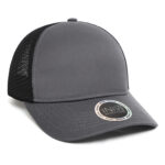 INIVI TENFOUR 2 PANEL TRUCKER CAP - Dark Grey/Black - OSFA