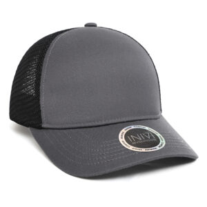 INIVI TENFOUR 2 PANEL TRUCKER CAP - Dark Grey/Black - OSFA