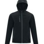 COAL HARBOUR® EVERYDAY HOODED WATER REPELLENT STRETCH SOFT SHELL JACKET - Black - S