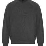 KOI® ELEMENT CVC FRENCH TERRY CREWNECK - Charcoal Heather Grey* - 3XL