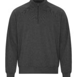 KOI® ELEMENT CVC FRENCH TERRY 1/4 ZIP - Charcoal Heather Grey* - M