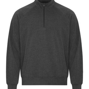 KOI® ELEMENT CVC FRENCH TERRY 1/4 ZIP - Charcoal Heather Grey* - M